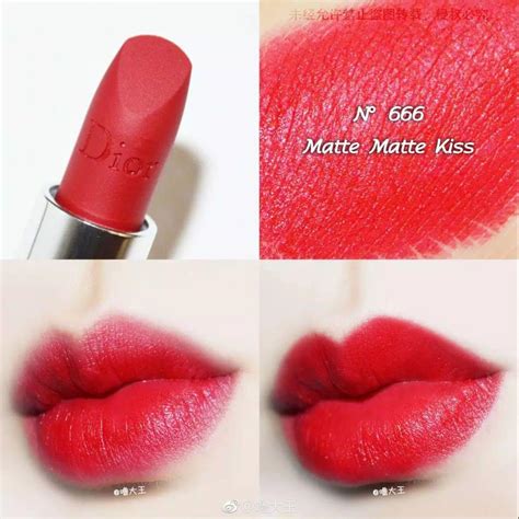 dior rouge 666 matte kiss|christian dior pink lipstick.